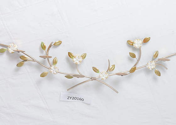Home Decor Gold Art Hanging Flowers Sconce Candle Holder