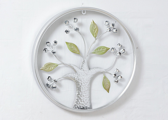 Flower Pots Home Oval Metal Tree Wall Decor