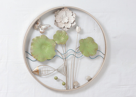Flower Pots Home Oval Metal Tree Wall Decor