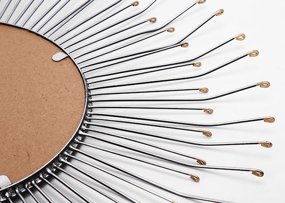 Sunburst Dotted Metal Wall Art Mirror